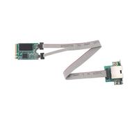 M.2 2.5G Ethernet Network Card for Win 7 8 10 11 for Linux, RTL8111H M.2 A+E Single Port 2.5G NIC - Bent Pin, 2.5G/1G/100M Multi Gigabit M.2 Network Card.