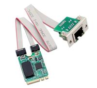 M.2 2.5G Gigabit LAN Ethernet Card, M.2 Key A+E 2.5 GB Network Card with RTL8125B Chipset, Single Port Multi Gigabit PCIExpress Network Adapter for Win/Linux
