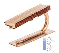 M.2 2280 SSD Radiator Cooling Heat Sink, Hard Disk Cooler with Red Copper Heat Pipe, High - Efficiency SSD Heatsink for NVMe Solid State Drive with Thermal Film and