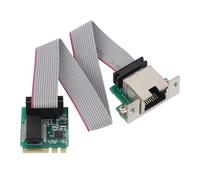 M.2 A+E Key 2.5G Ethernet LAN Card, 2.5G/1G/100 Mbps Single RJ45 Port Network Card, M.2 A E to RTL8111H Gigabit Ethernet Card, Support ECC and CRC, for Linux
