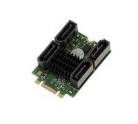 KALEA-INFORMATIQUE M.2 (M2 NGFF) PCIe M or B+M Key 4 SATA 6G RAID 0 1 10 HYPERDUO card with MARVEL 88SE9230 chipset