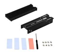 M.2 Heatsink for 2280 M.2 SSD NVME Heatsink for PS5 M2 SSD Heat Sink Support Double Sided with Thermal Pads Compatible with PS5 PC Computer NVME SATA