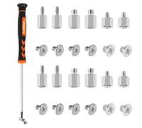 M.2 /M.3 SSD Screws Kit, 12 PCS PCIe NVMe SSD Mounting Screw Kit for PC Case Motherboard Box HDD SSD Fa CD-ROM Hard Drive Screws Standoffs