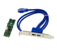 M.2 M2 PCIe M Key Controller Card 1 USB 3.0 Port 19 Pin (Supports 2 USB3 Ports)