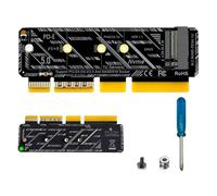 M.2 N.V.M.E to PCIe 5.0 x4 Lane Adapter Card - Internal S.S.D Expansion Card for 1U Desktop PC Server | M-Key 64Gbps Hard Disk Riser Controller, Converter Support S.S.D Gen5 Gen4 2280
