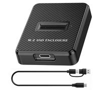 M.2 NVMe and SATA to USB C Docking Station, Dual-Protocol M.2 to USB C Adapter, 10Gbps External SSD Card Reader Enclosure, Compatible with M Key, B+M Key, for 2280 2260 2242 2230 SSDs