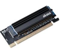 M.2 NVMe SSD to PCI-Ex Adaptor Card with Heatsink Cooler - AKASA