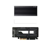 M.2 NVMe SSD to PCIe 4.0 x4/x8/x16 Adapter Card with Aluminum Heat Sink (Support up to 22110) | EZConvert Ex Pro MB987M2P-2B