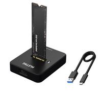 M.2 NVMe to USB Adapter, External NVMe SSD Reader 10Gbps M.2 Enclosure Adapter for PCIe NVMe and M.2 SATA SSDs