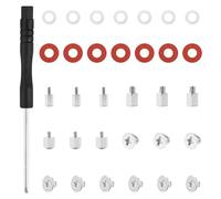 M.2 Screws Kit, NVME M.2 SSD Mounting Screws M.2 SSD Screw Kit, PC Screws for ASUS MSI Gigabyte NGFF Motherboard - Carbon Steel Nickel Plated (32Pcs)