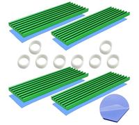 M.2 SSD Heatsink, CTRICALVER 4 Pack Heat Sink, Aluminum Heatsink, 70x22x3mm, Green, with Silicone Thermal Pads for M.2 2280 SSD