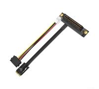 M.2 to for pcie Riser Cable, for e Key Adapter, 20cm for GPU Mining | M.2 for e Key to for pcie Extension Cable 20cm, WiFi NGFF to PCI-E Riser with for sata Power & Bracket