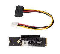 M.2 to PCIe Adapter Card NGFF to PCIe x4 Riser Ethernet Card for Bitcoin Mining Computer Networking with LED Indicators Internal Installation