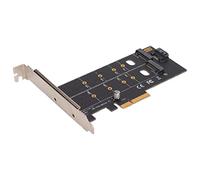 M.2 to PCIE Adapter, Multi Hole Design, Fast Heat Dissipation, Flexible Connector, More Stable Contact, Gold Plated Version with Immersion PCb for PCIE 4X/8X/16X Slots