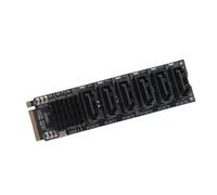 M.2 to SATA3.0, Expansion Card, 6 PortsSATA 3.0 Controller PCIe Expansion Card For ASM1166 Chip, Adapter Card PCIE3.0 X2 16Gbps, SATA3.0 6Gbps x 5 Support 6 SATA Devices
