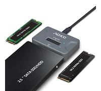 M.2 to USB 3.2(10Gbps) Docking Station with 2.5" SATA to USB Adapter Converter for M.2 PCIe NVMe /M.2 SATA (NGFF) SSDs and 2.5" SATA Dirves