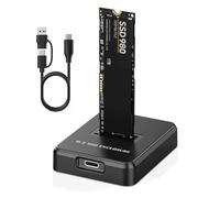 M.2 to USB Adapter - 10Gbps External NVMe SSD Reader Enclosure Supports PCIe NVMe & M.2 SATA SSDs - Plug and Play External Storage Solution