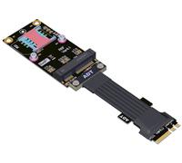M.2 WiFi A.E Key To Mini Pcie 4.0 Expansion Cable support Wireless Network Card (40cm,R56SF 4.0)