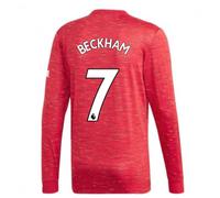 (M) 2020-2021 Man Utd Adidas Home Long Sleeve Shirt (BECKHAM 7)