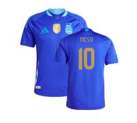 Argentina Men's Mens 2024 - 2025 Authentic Away Shirt - Messi 10 in Blue | Size: Medium Argentina Blue M