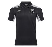 (M) 2025-2026 Rangers Presentation Poly Polo Shirt (Caviar)