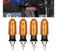 M 2pcs 4pcs Universal Turn Signal Light Bright Motorcycle Motorbike Lampe Amber Blinker Indicators Light Light Waterproof(Yellow,4pcs)