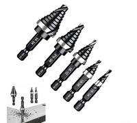 M 35 Cobalt HSS Step Drill Bit Set for Efficient Drilling in Carbon Steel Stainless Steel and Non-Ferrous Metals with Spiral Flute Geometry