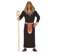 (M (48-50)) Black and gold pharaoh costume for men