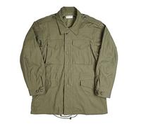 M-51 Field Jacket Vintage WW2 Short M51 Parka Windbreaker Cotton Green Mods Coat Remake WWII US M1951 D-Day Suit, Green, M