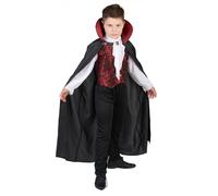 (M 7-9 years (120-130 cm)) Elegant vampire costume for boys