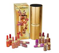 M.A.C Cosmetics Limited Edition Golden Girls Miniature Lustreglass Lipstick Vault x 12 - Vault and 12 Mini Lipsticks - Travel Size