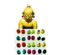 M.A Crystal® Laddu Gopal Beautiful Stud Earings/Earings For All Idols/Mix colours/Set of 12 / Size 3no,4no,5no,6no,7no,8no / RK_1739 (8NO)