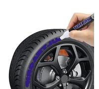 M.A.D MYLDAN AUTO DESIGN Car Tire Paint Marker - Durable Waterproof White Ink Pen for Rubber & Wheel Lettering (Purple)