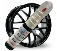M.A.D MYLDAN AUTO DESIGN Car Touch Up Paint Pen Compatible with LAND ROVER RANGE ROVER EVOQUE DISCOVERY SPORT VOGUE GLOSS BLACK WHEEL (PAINT + PRIMER + LACQUER)