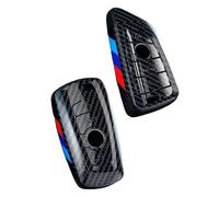 M.A.D MYLDAN AUTO DESIGN Carbon Fiber Style Car Key Case Cover Shell Fob Compatible With B.M.W Series 2/5/6/7 POINT