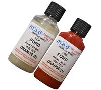 M.A.D MYLDAN AUTO DESIGN TOUCH UP FOR FORD MOLTEN ORANGE KIT FIESTA FOCUS ST *BOTH LAYERS* REPAIR PAINT CHIP SCRATCH (PAINT ONLY, 30 Milliliters)