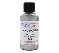M.A.D MYLDAN AUTO DESIGN Touch Up Paint Compatible with LAND ROVER RANGE INDUS SILVER MEN/LRC 863 DISCOVERY - 30ml Kit, Gloss Finish with Built-in Brush - Made with Helios Paint (JUST PAINT)