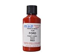 M.A.D Touch Up Paint for FORD RACE RED Compatible with FIESTA FOCUS ST MONDEO KUGA EDGE RANGER - 30ml Kit, Gloss Finish with Built-in Brush