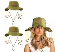 M&A PEAKS Adult Australian Cork Hat Men Women Aussie Bush Hat Crocodile Hunter Style Dundee Fancy Dress Costume Accessory For Theme Parties, Festivals, Outdoor Events UK One Size Fits All