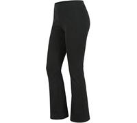 M&A PEAKS Ladies Elasticated Waist Bootcut Work Trousers, Stretch Pull On Pants for Women High Rise Office Uniform Smart Formal Yoga Comfort Workwear Dailywear Nurse Trousers, Black (Pack of 1) - 18