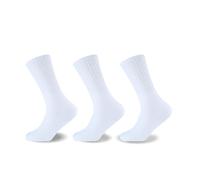 M&A PEAKS Men’s 3 Pairs Cotton Sports Socks, Thick Athletic, Lightweight Breathable Comfortable Trainer Walking, Running, Gym, Hiking Everyday Socks For Men UK Size 6-11, White