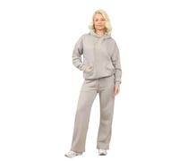 M&A PEAKS Women’s Oversized Hoodie with Flared Wide Leg Joggers Set, Ladies Casual 2 Piece Loungewear Relaxed Fit Hooded Sweatshirt & Pants Co-Ord Tracksuit Outfit, UK Size XS-XL, (Dove Grey - L-XL)