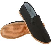 M.A.R International Kung Fu Shoes Rubber Sole Slippers Martial Arts Gear Wu Shu Wing Chun Tai Chi Black Size 43