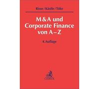 M&A und Corporate Finance von A-Z