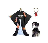 (M) Anime Demon Slayer Kibutsuji Muzan Cosplay Kimono Costume Set
