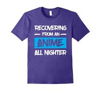 (M) Anime Graphic Tees Gifts Novelty T-Shirt - Anime All Nighter-Father's Day