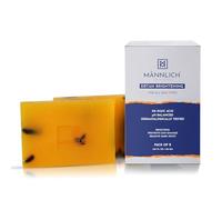 M...annlich 2% Koj...ic Ac..id Exfoliating Soap with Alpha Arbutin, Glycolic Acid, Niacinamide & Activated Charcoal | For Pigmentation, Dark Spots, Tan Removal, 75 g (Pack of 4)