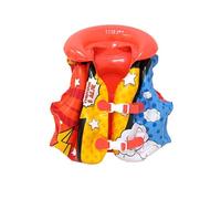 M Apparel USCG Guard Approved Toddler Swim Vest for Age 2/3/4/5/6/7 Years Old, Kids Life Jackets with Arm Floaties 30-50 Pounds,Baby Water in Sea/Pool/Puddle Mesh Swimwear (Red, 1-2 years)