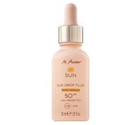 M. Asam SUN Drop Fluid SPF 50 (30ml) - Nourishing face sun protection serum with intensive protection against UVA & UVB radiation & skin ageing, nourishing aloe vera & hyaluronic acid, vegan face care