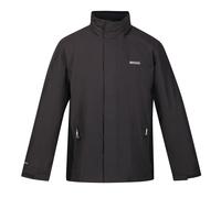 (M, Ash/Black) Regatta Great Outdoors Mens Outdoor Classic Matt Hooded Waterproof Jacket